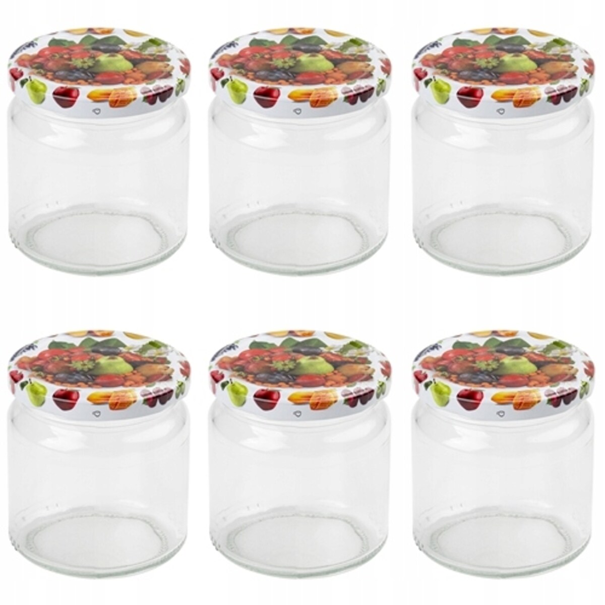 SŁOIK SZKLANY z zakrętką nakrętką 6szt 200 ml na dżem weki przetwory soki