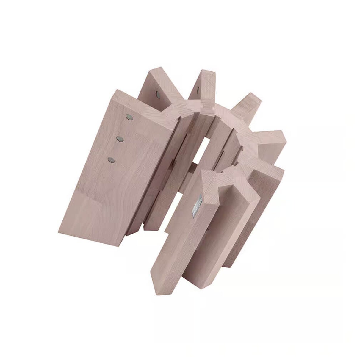 Blok magnetyczny z drewna bukowego Artelegno Pisa - Jasnobrązowy