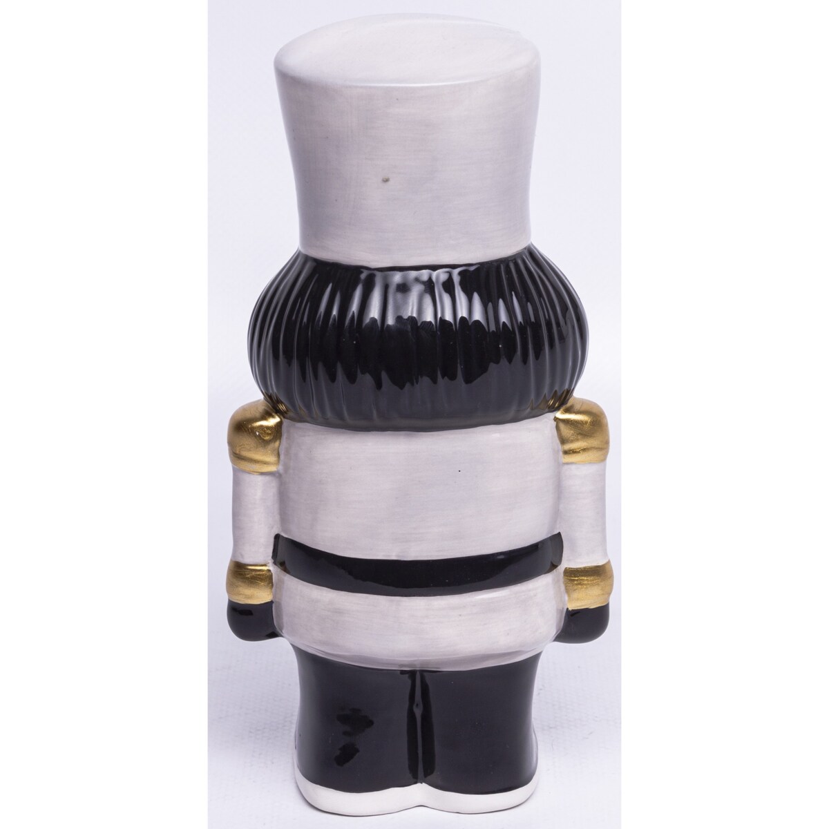 Figurka Dziadka do Orzechów17,5x19x7 cm GRASSO szary