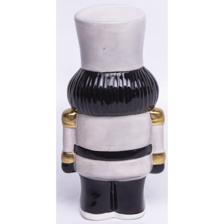 Figurka Dziadka do Orzechów17,5x19x7 cm GRASSO szary