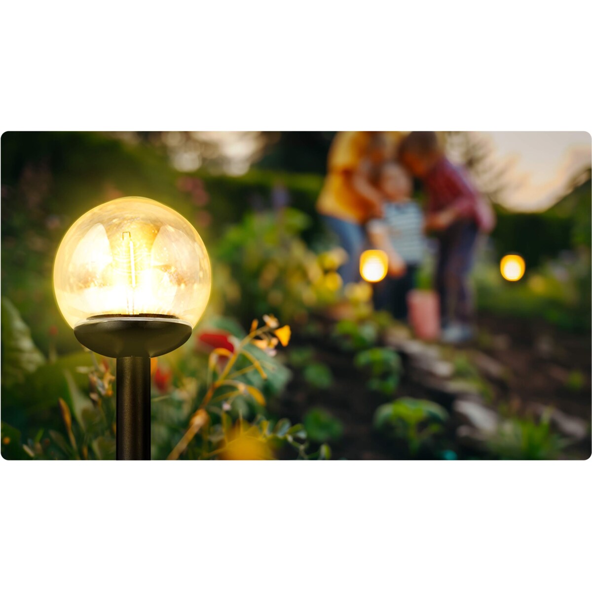 Lampki solarne do ogrodu kula led Ilumen 4szt.