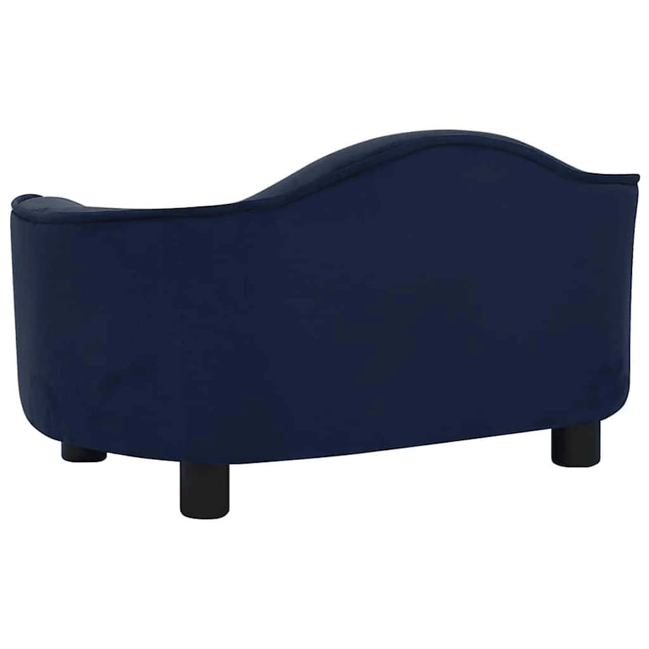vidaXL Sofa dla psa, niebieska, 67x47x36 cm, pluszowa