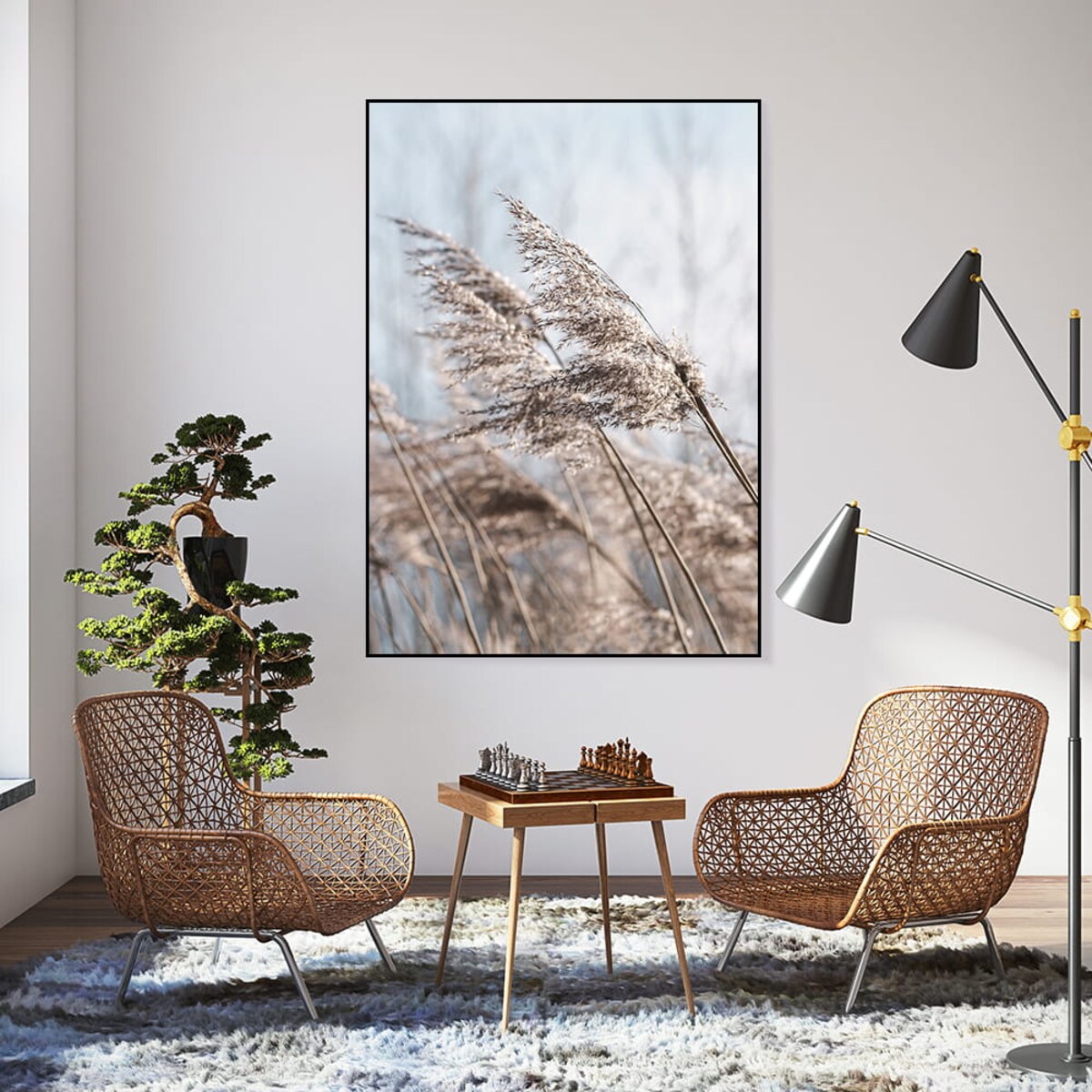 plakat trawa pampasowa 04 21x30 cm