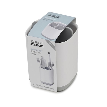 Organizer na szczoteczki do zębów mały szary EasyStore, 8.4 x 8.4 x 12.7 cm, Joseph Joseph