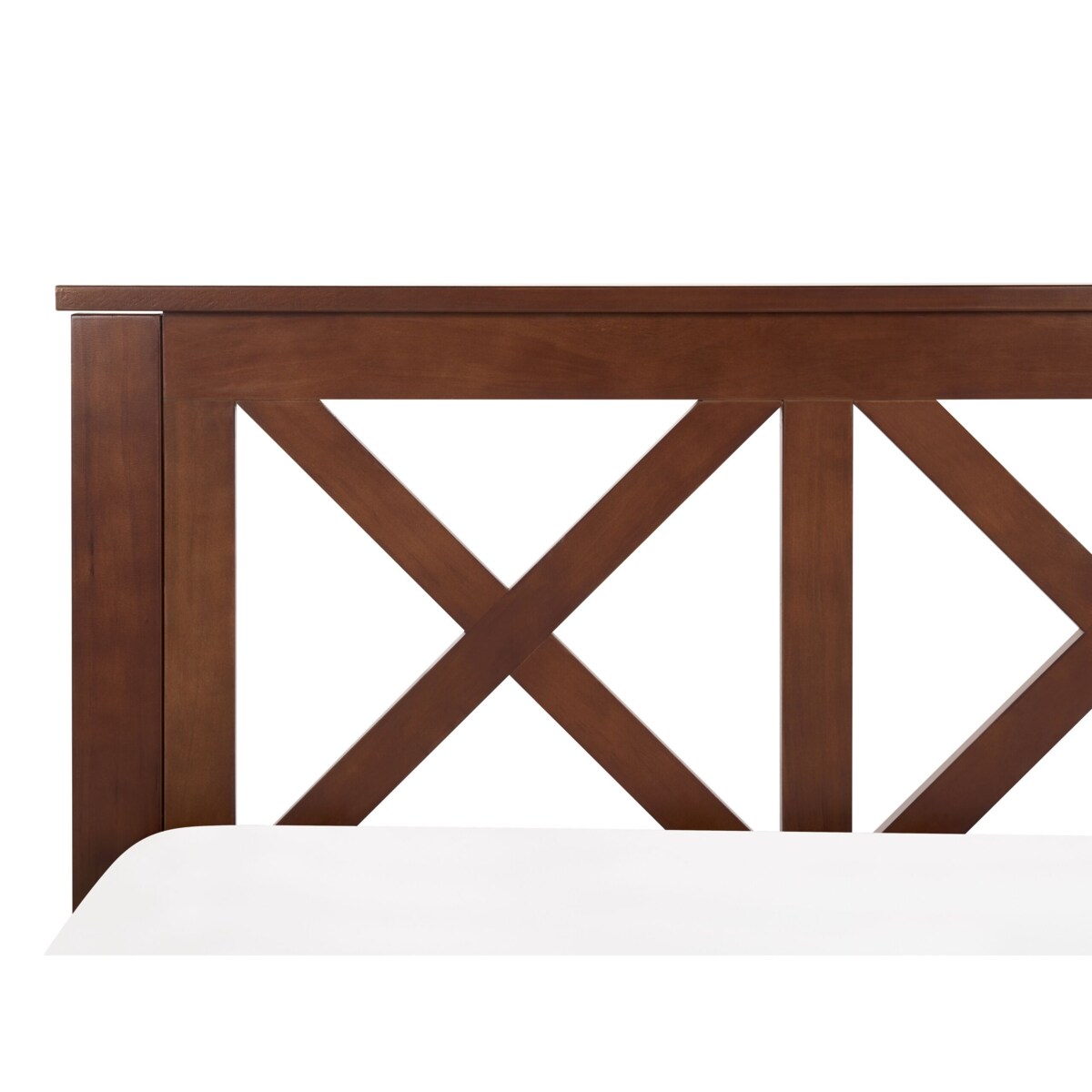 Łóżko drewniane 180 x 200 cm ciemne TANNAY