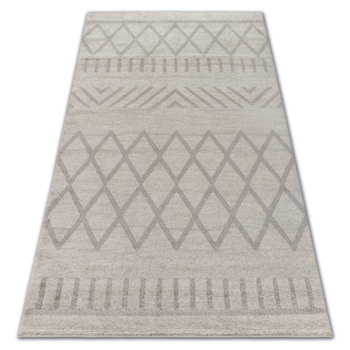 Dywan SOFT 8034 ETNO BOHO krem / jasny brąz 120x170 cm