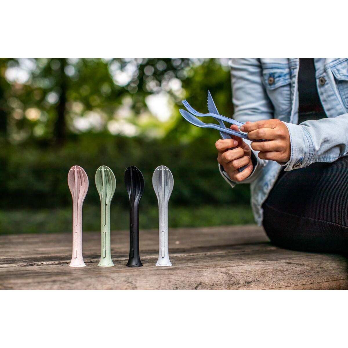 Zestaw sztućców KLIKK POCKET, organic, KOZIOL