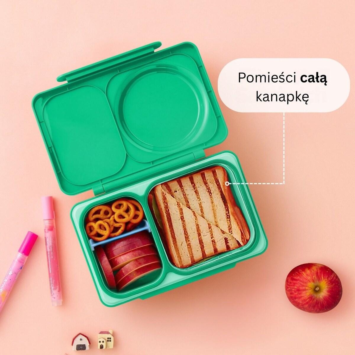 OMIE OMIEBOX UP lunch box z termosem, Jade Green
