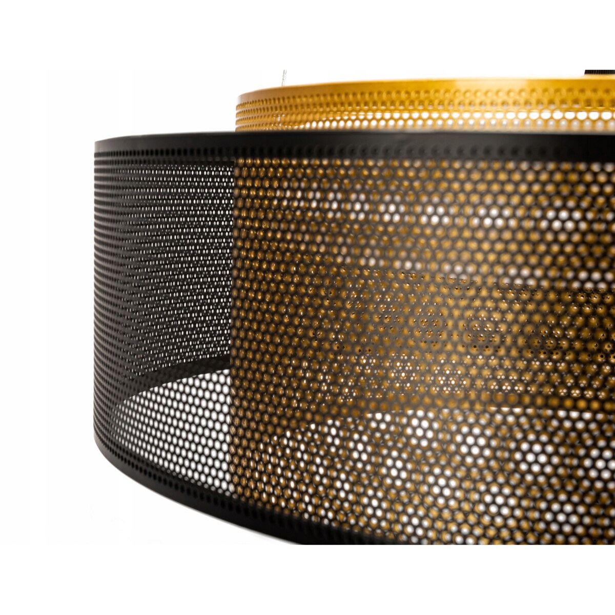 Lampa Wisząca Loft Industrial Złota Metalowa Led