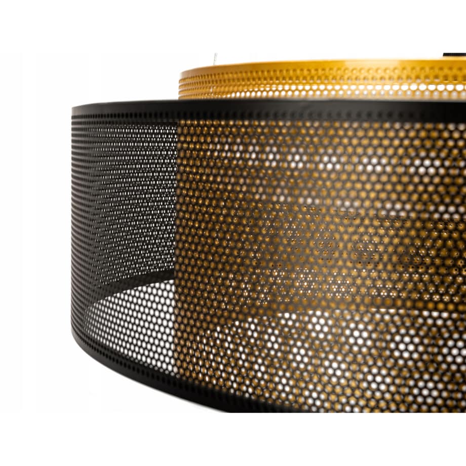 Lampa Wisząca Loft Industrial Złota Metalowa Led