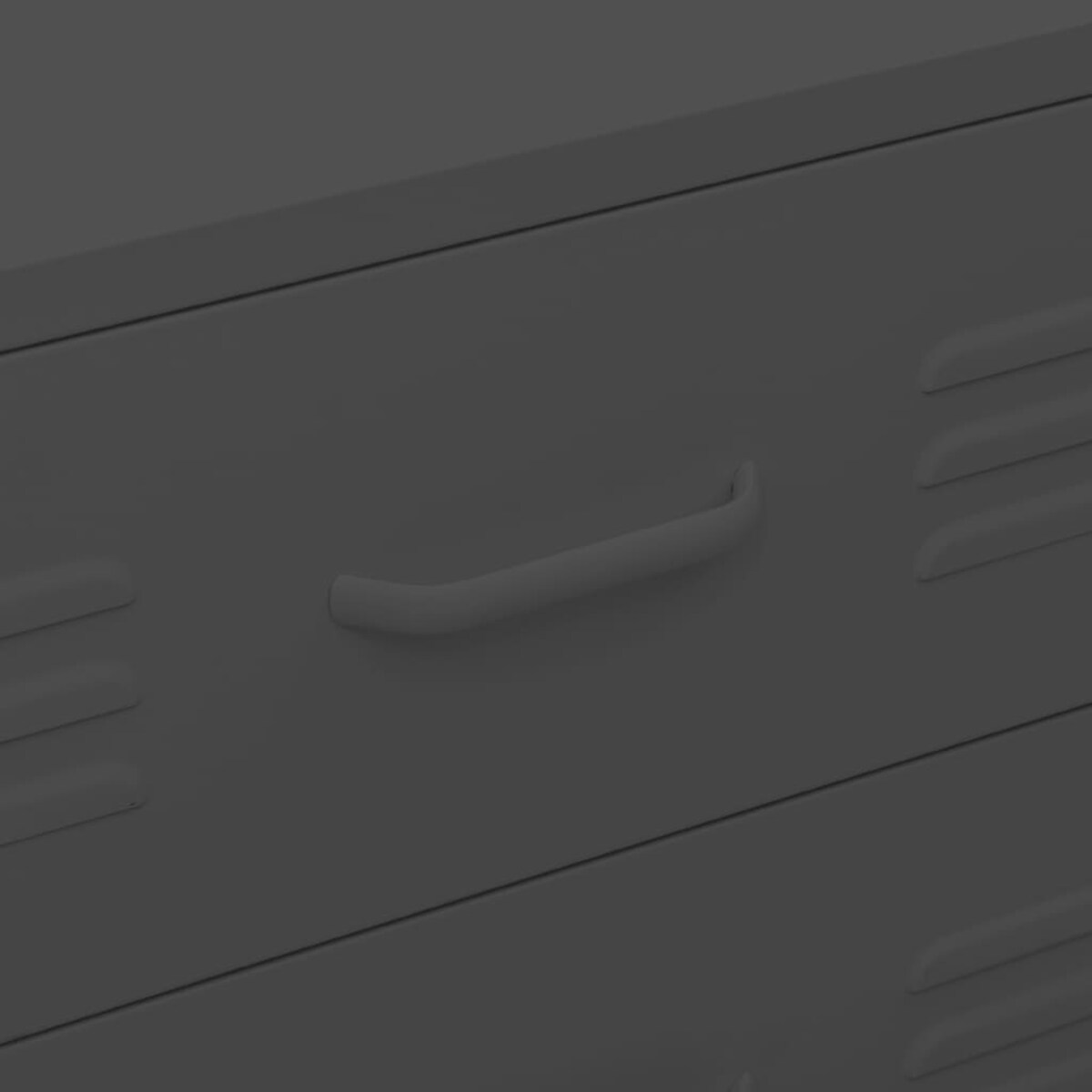 vidaXL Szafka z szufladami, antracytowa, 80x35x101,5 cm, stalowa