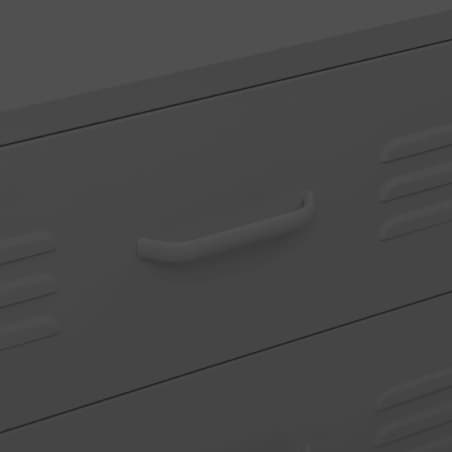 vidaXL Szafka z szufladami, antracytowa, 80x35x101,5 cm, stalowa