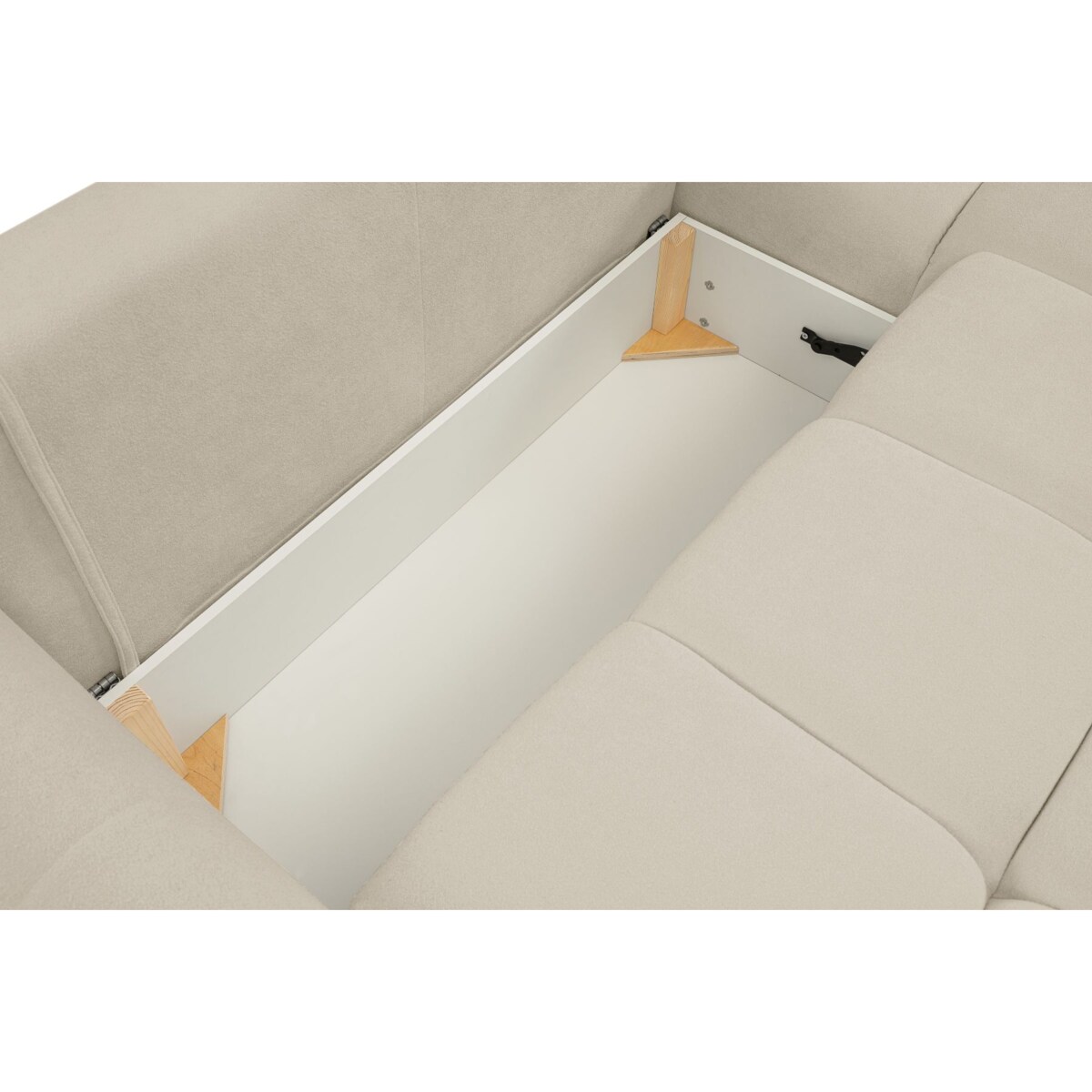 Narożnik z funkcją spania do salonu BOSE, prawostronny, ecru