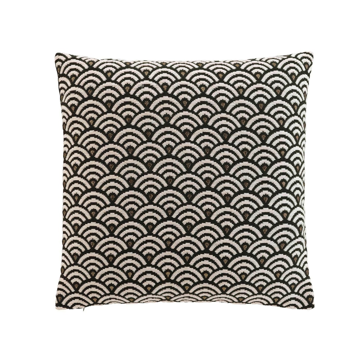 Poduszka dekoracyjna 45x45 cm JACKARD czarna