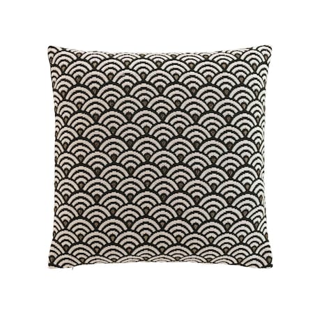 Poduszka dekoracyjna 45x45 cm JACKARD czarna