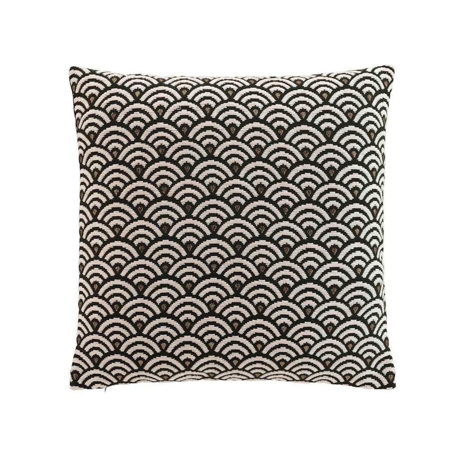 Poduszka dekoracyjna 45x45 cm JACKARD czarna