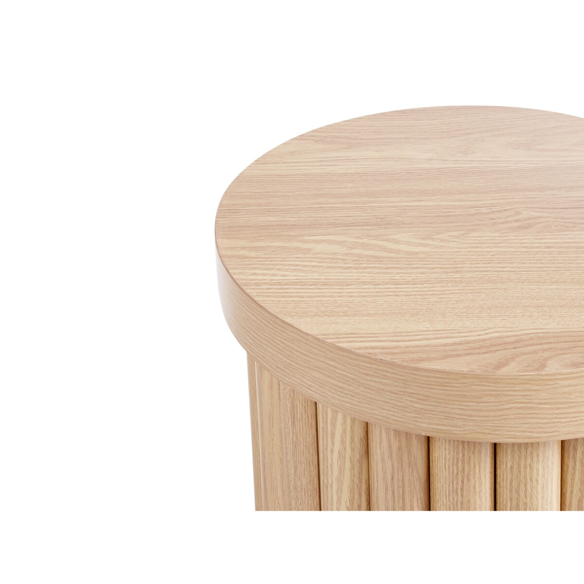 Stolik pomocniczy GENOLA Imitacja drewna Jasnobrązowy