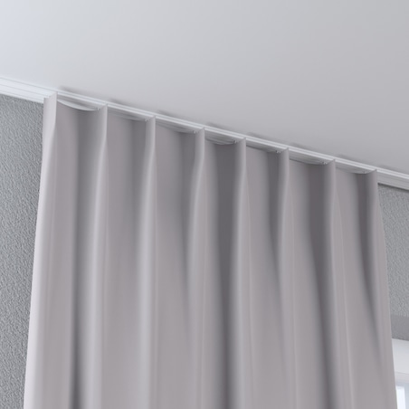 Zasłona na haczykach flex pojedynczych 130x260 ciepły szary