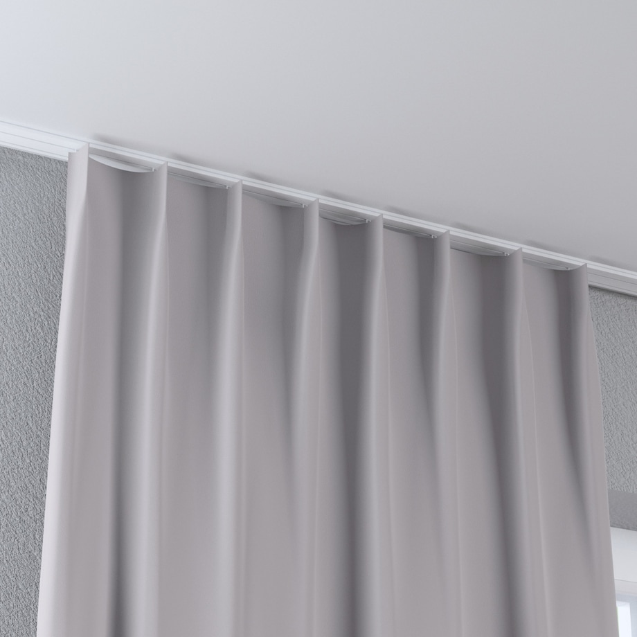 Zasłona na haczykach flex pojedynczych 130x260 ciepły szary