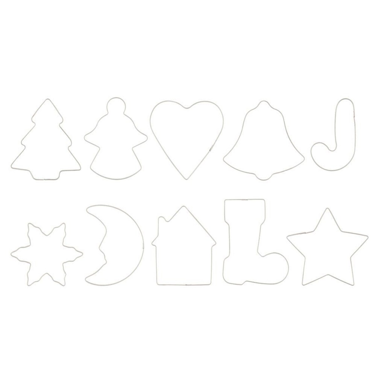 Foremki do pierników, stal nierdzewna, 10 sztuk