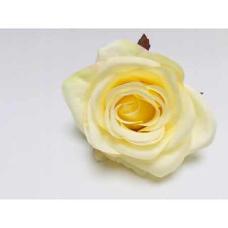 6x RÓŻA SZTUCZNA główka kwiatowa wyrobowa STROIK ŻÓŁTY kompozycja dekoracja