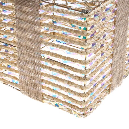Zestaw 3 dekoracji świątecznych LED MOSSO Prezenty świąteczne 20/25/30 cm Beżowy