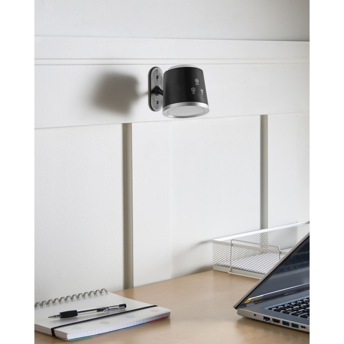 Bezprzewodowa lampa stołowa LED LIBRA Ze ściemniaczem Czarny