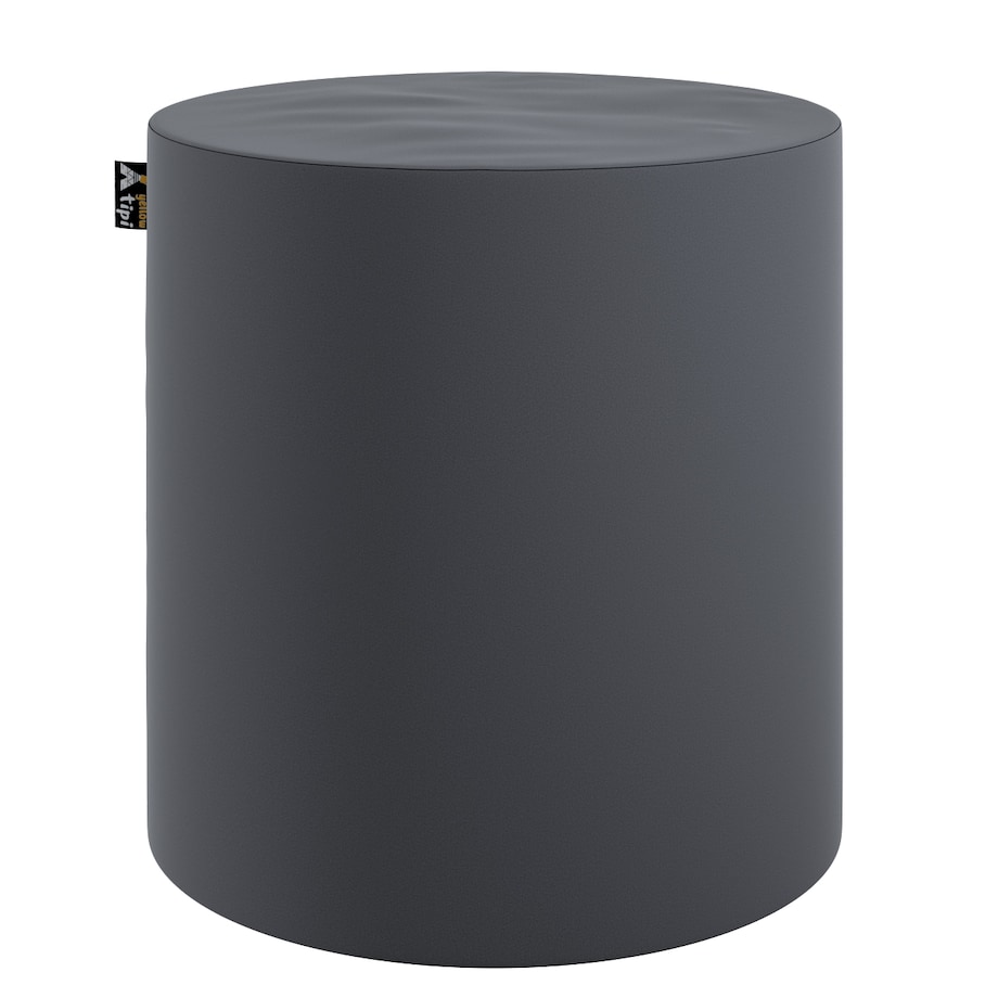 Puf Bobby, grafitowy szary, ø40, wys. 40 cm, Posh Velvet