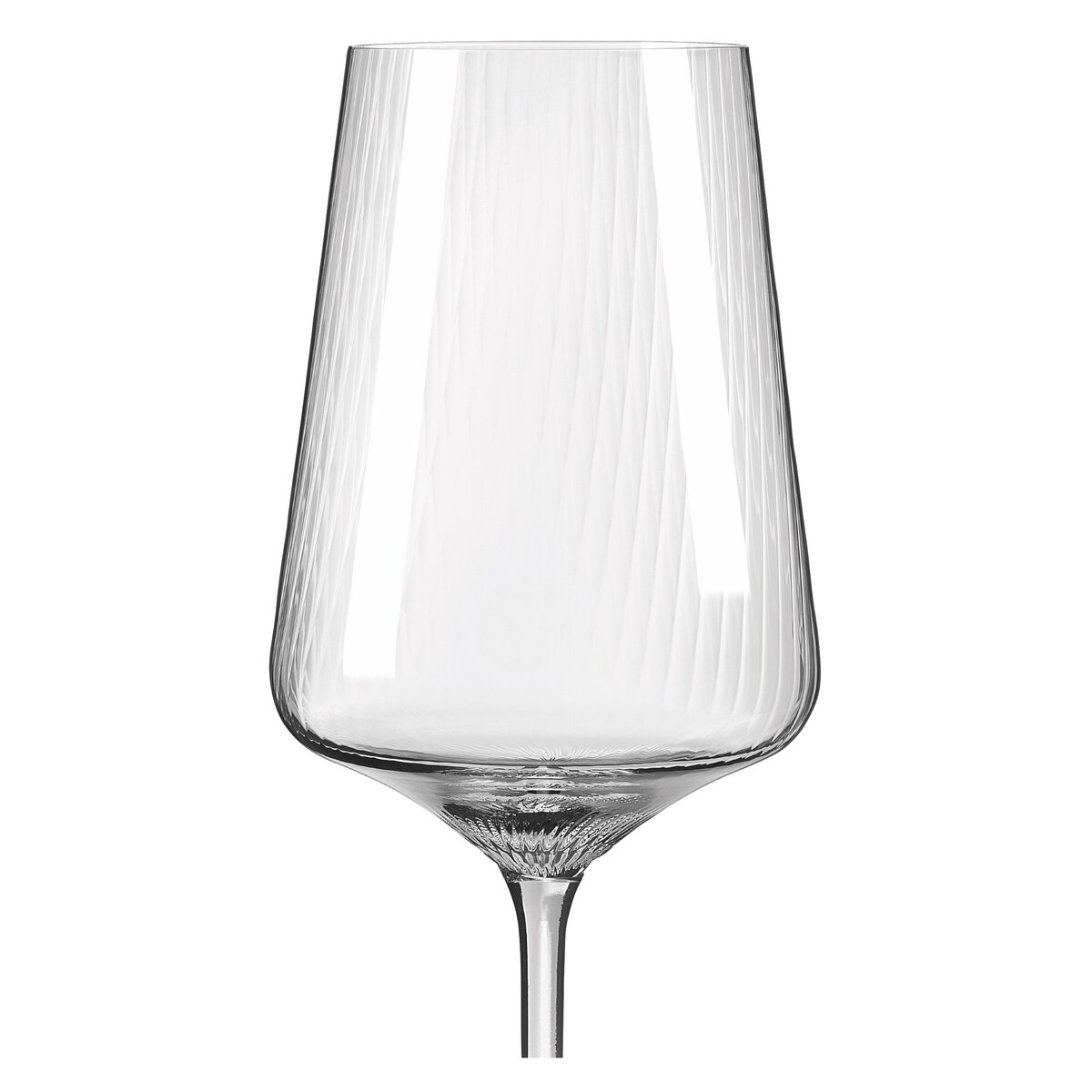 Ritzenhoff Zestaw 12 szt. Kryształowych Ryflowanych Kieliszków do Białego Czerwonego Wina Sonnenschliff