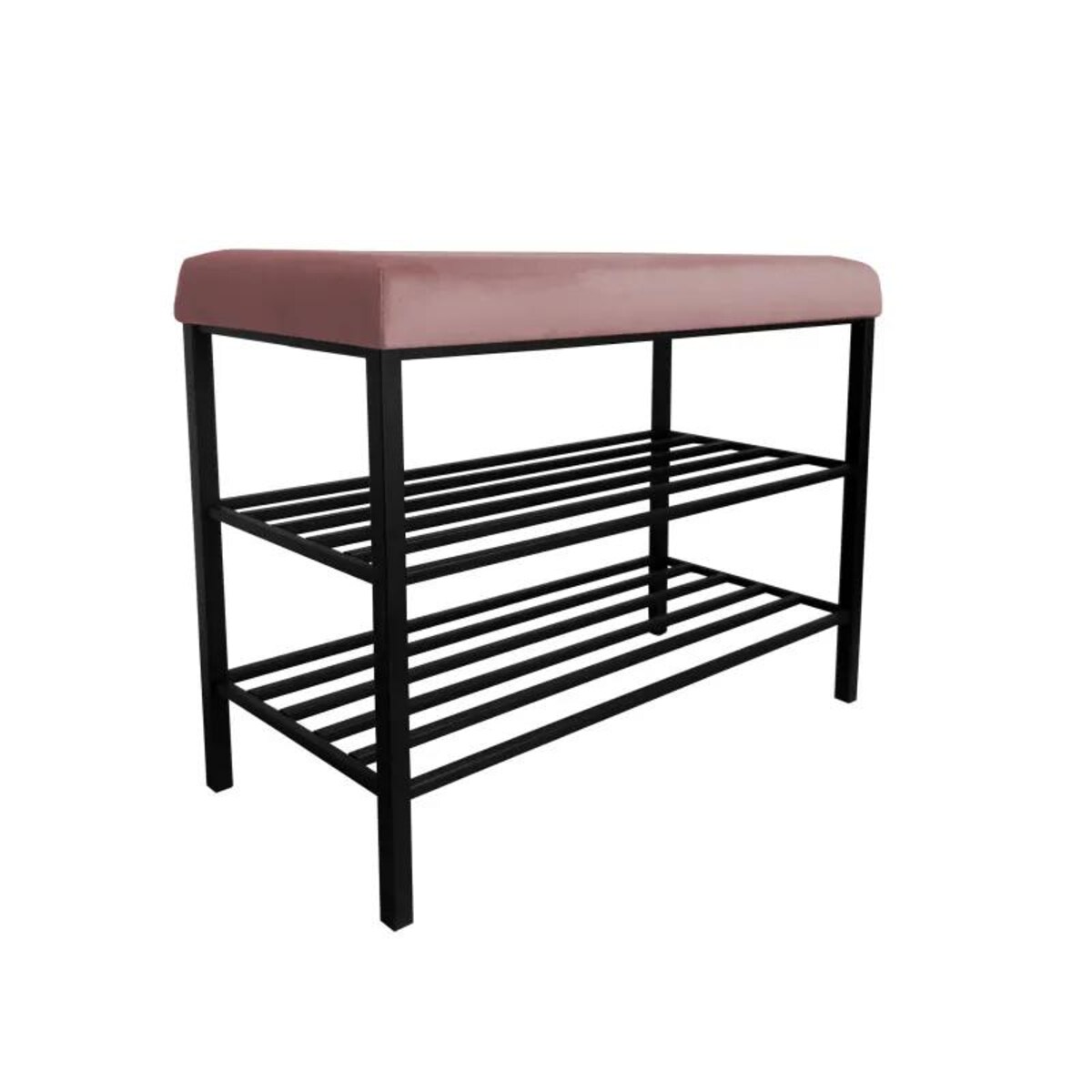 Stojak na buty z siedziskiem GAJA MG58 czarny/ciemny róż