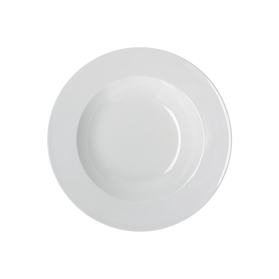 Zestaw 6 talerzy do zupy z rantem Essenziale - Biały, 23 cm