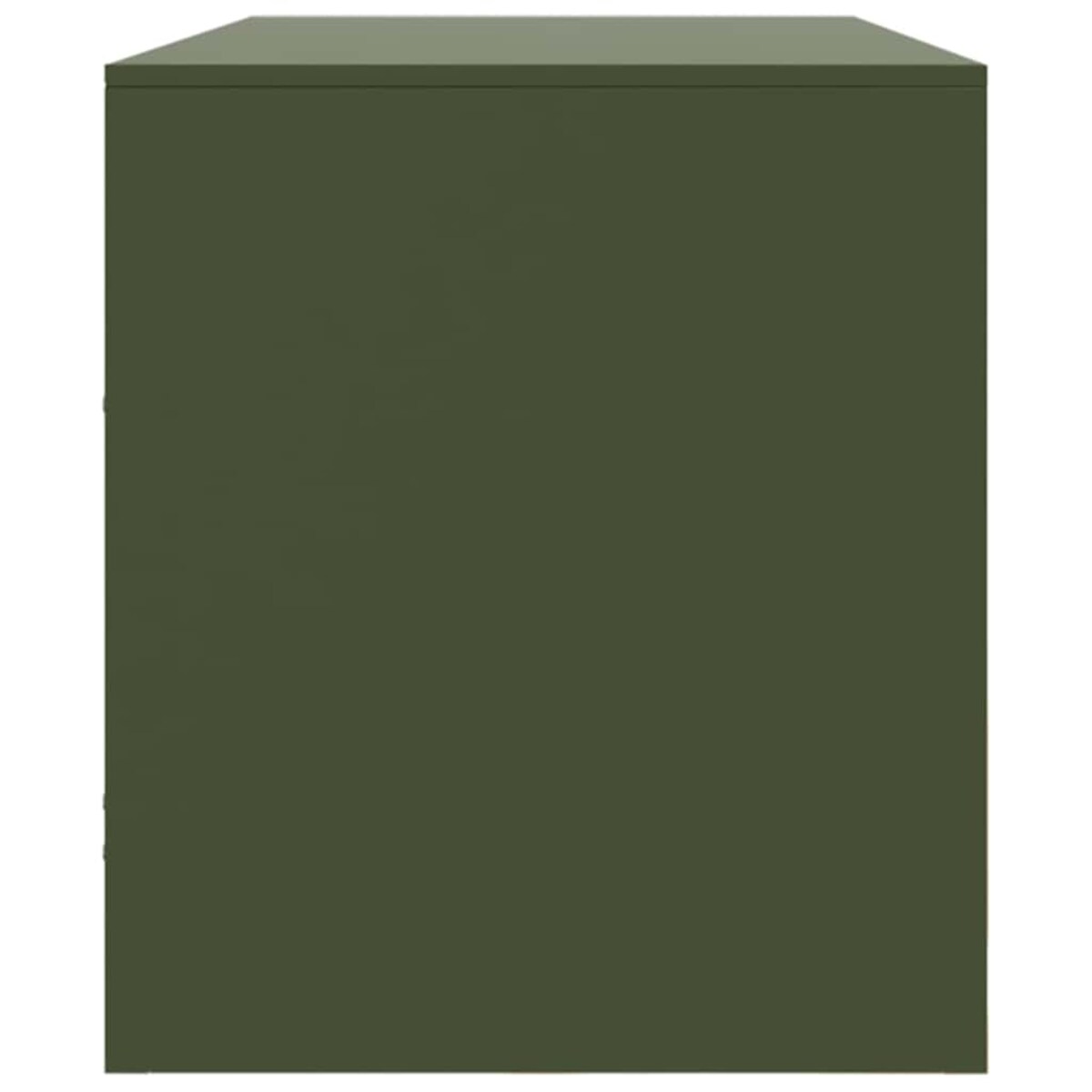 vidaXL Szafka pod telewizor, oliwkowa, 99x39x44 cm, stalowa