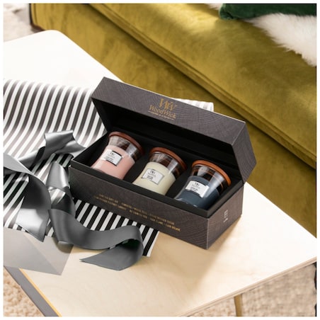 WoodWick zestaw prezentowy - 3 świece małe