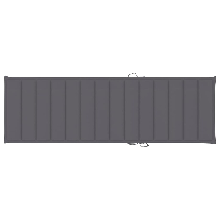 vidaXL Leżak z antracytową poduszką, impregnowane drewno sosnowe