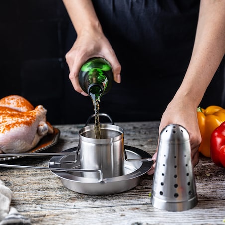 Uchwyt stojak ruszt do pieczenia całego kurczaka KINGHOFF