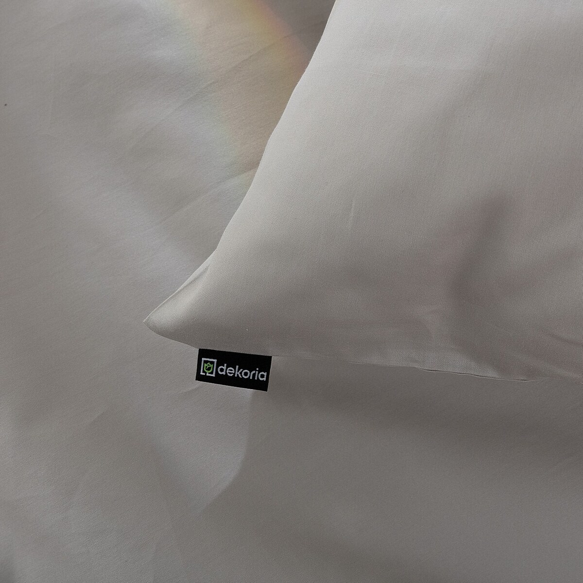 Pościel z satyny bawełnianej Beige 220x200 cm, 220x200 cm