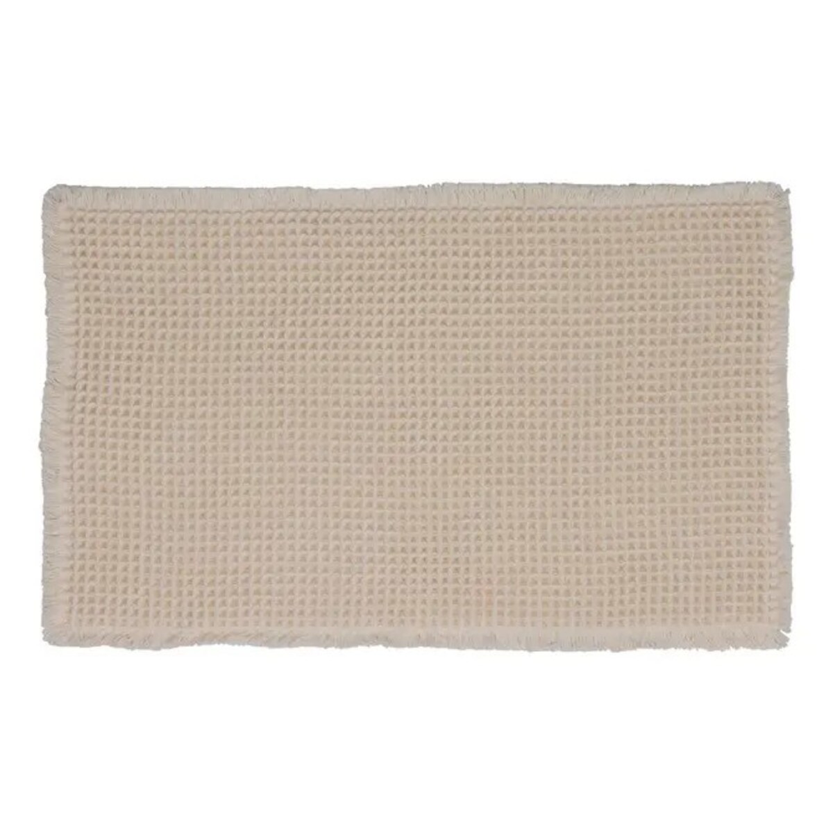 Dywanik łazienkowy, waflowy, 50 x 80 cm, beżowy
