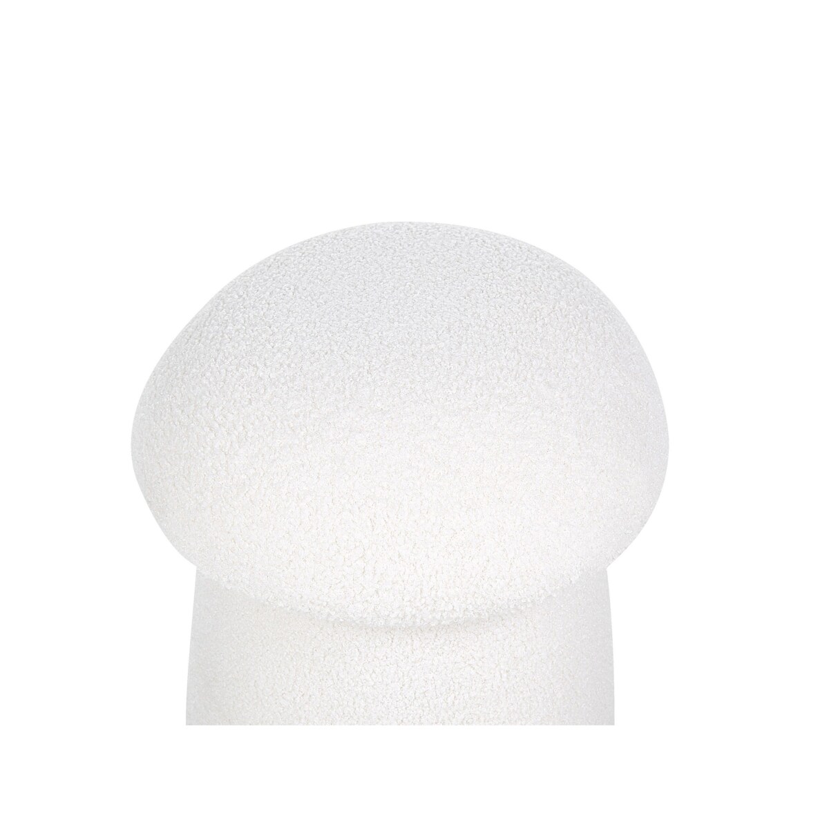 Puf boucle 45 cm biały TIOGA