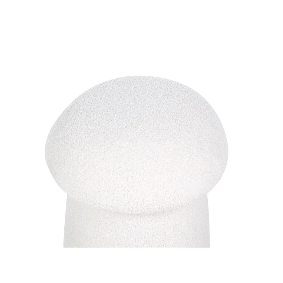 Puf boucle 45 cm biały TIOGA