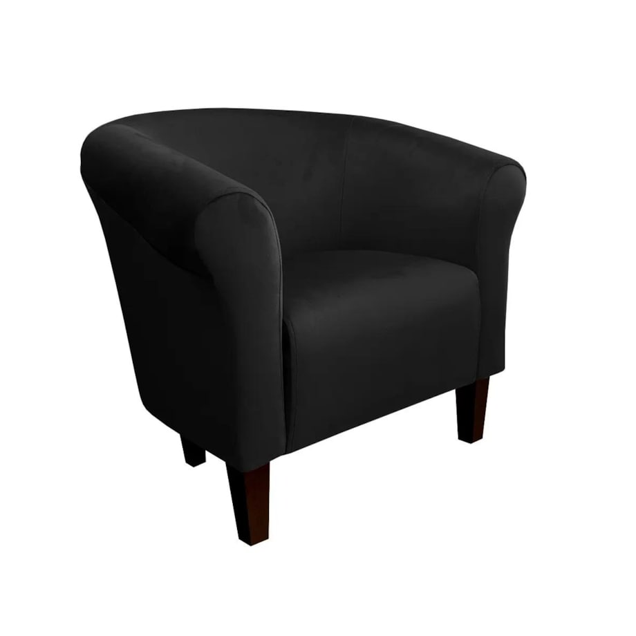 Fotel DRAWA 1 VELVET czarny