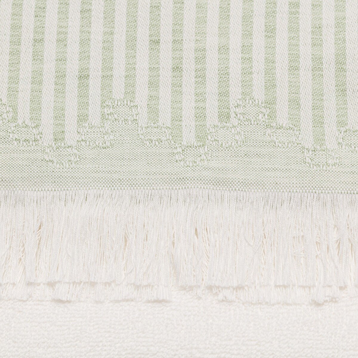Ręcznik Trevor 70x140cm white green, 70 x 140 cm