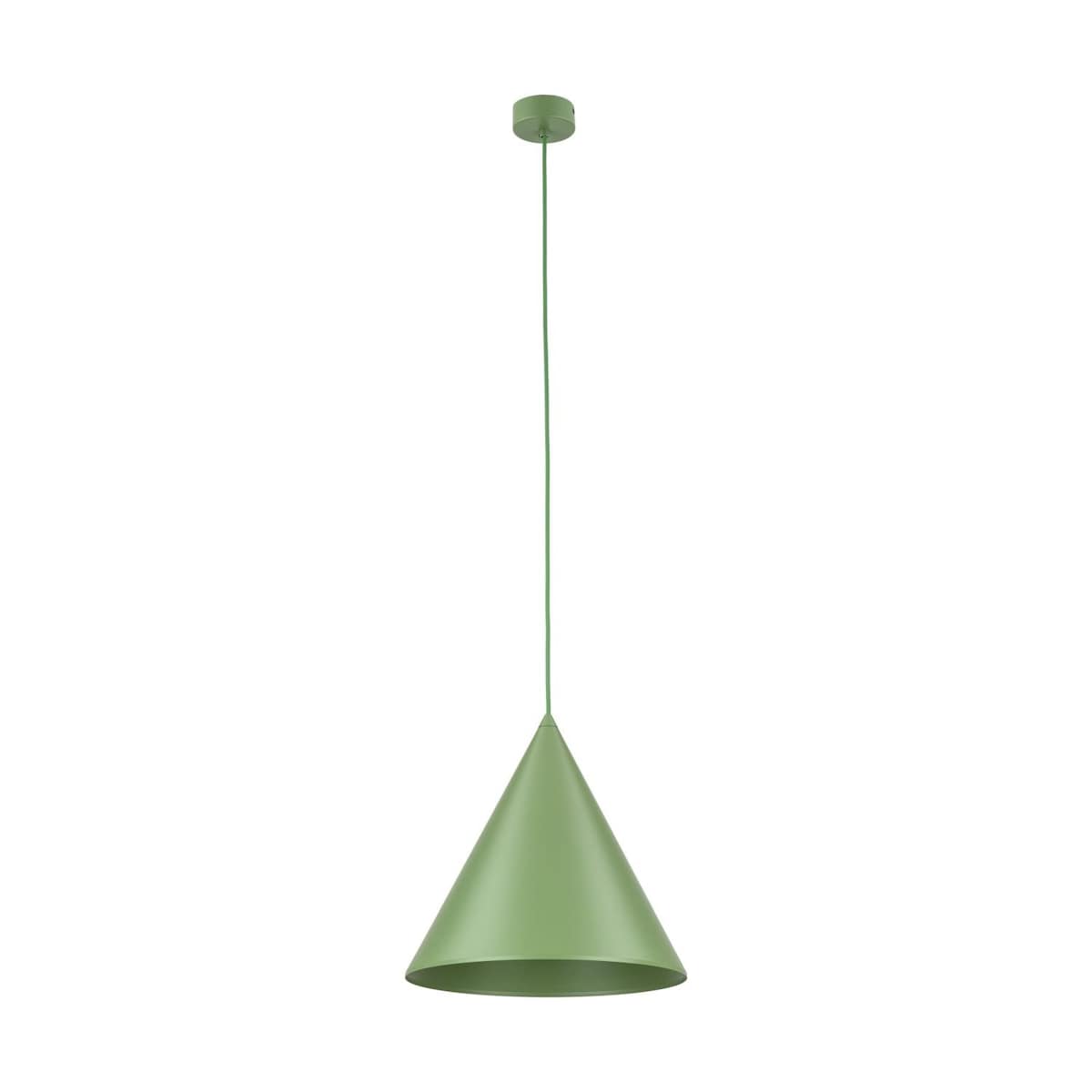 Lampa wisząca CONO PEAPOD L TK Lighting zielona 32 cm E27 nowoczesna do salonu jadalni kuchni regulowana wysokość