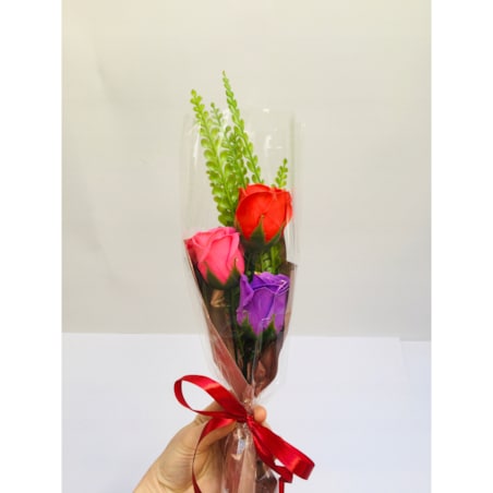 DZIEŃ KOBIET róża mydlana kwiaty na prezent bukiet upominek urodziny stroik