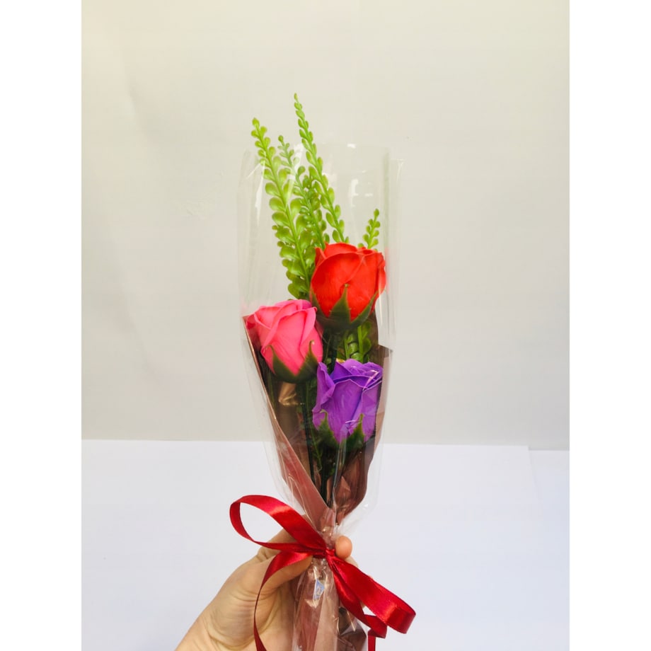 DZIEŃ KOBIET róża mydlana kwiaty na prezent bukiet upominek urodziny stroik