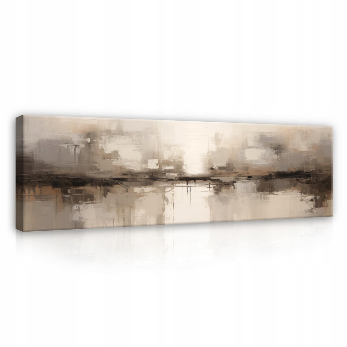 OBRAZ ABSTRAKCJA LOFT DUŻY NOWOCZESNY DO SALONU NA PŁÓTNIE ŚCIANĘ 145x45