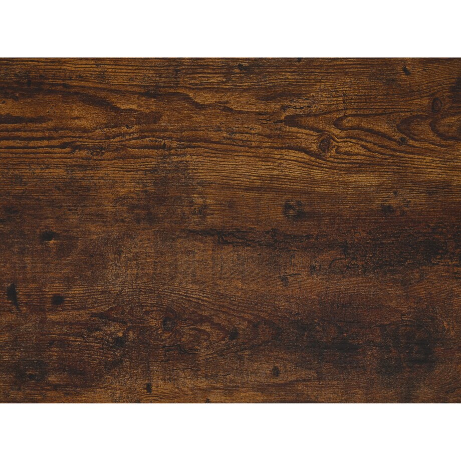 Biurko 118 x 60 cm ciemne drewno z czarnym VINCE