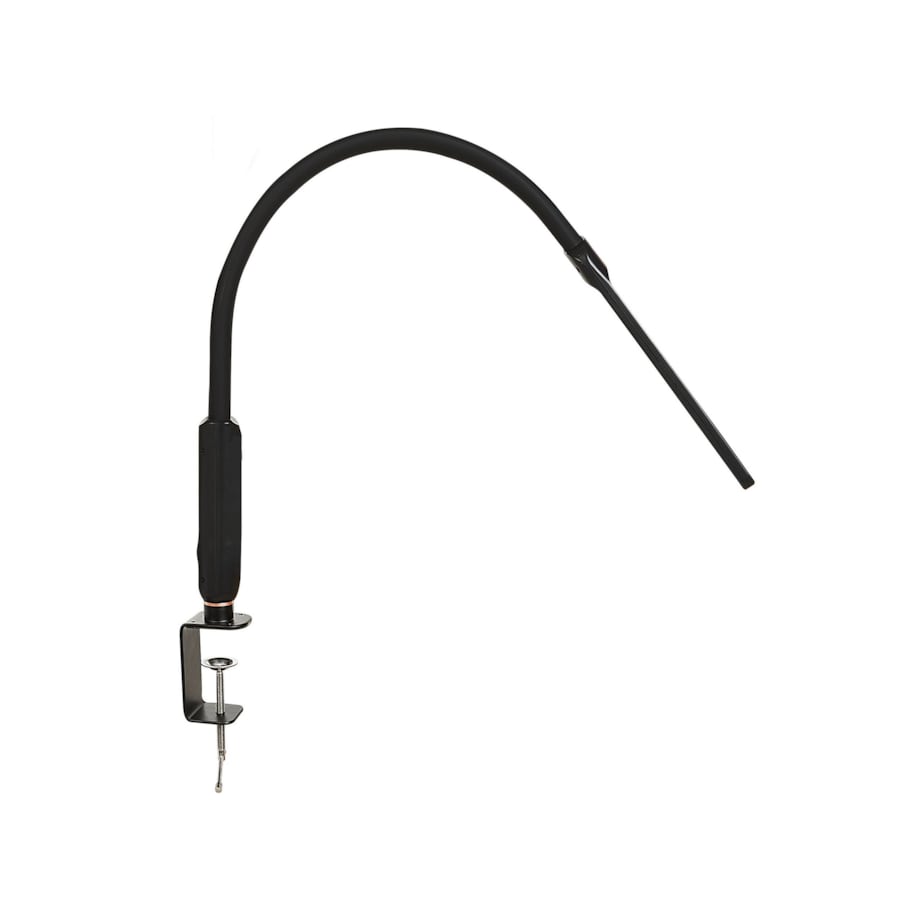 Lampa podłogowa/zaciskowa LED czarna APUS