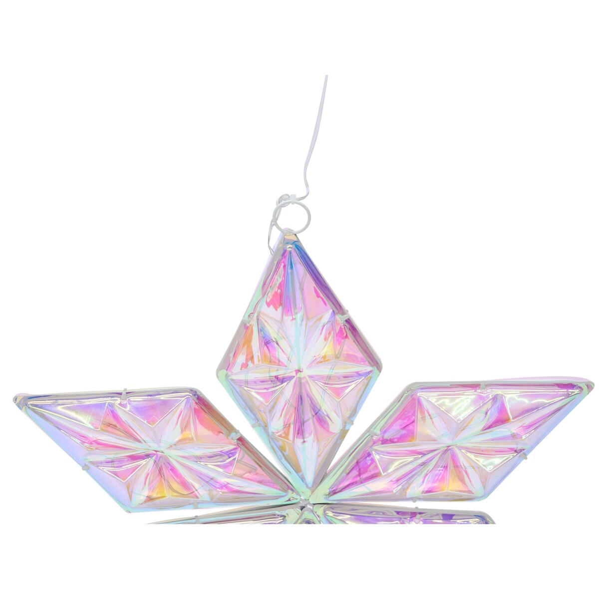 Zestaw 3 dekoracji wiszących RENSJON Gwiazda 25/35/46 cm Kolorowy