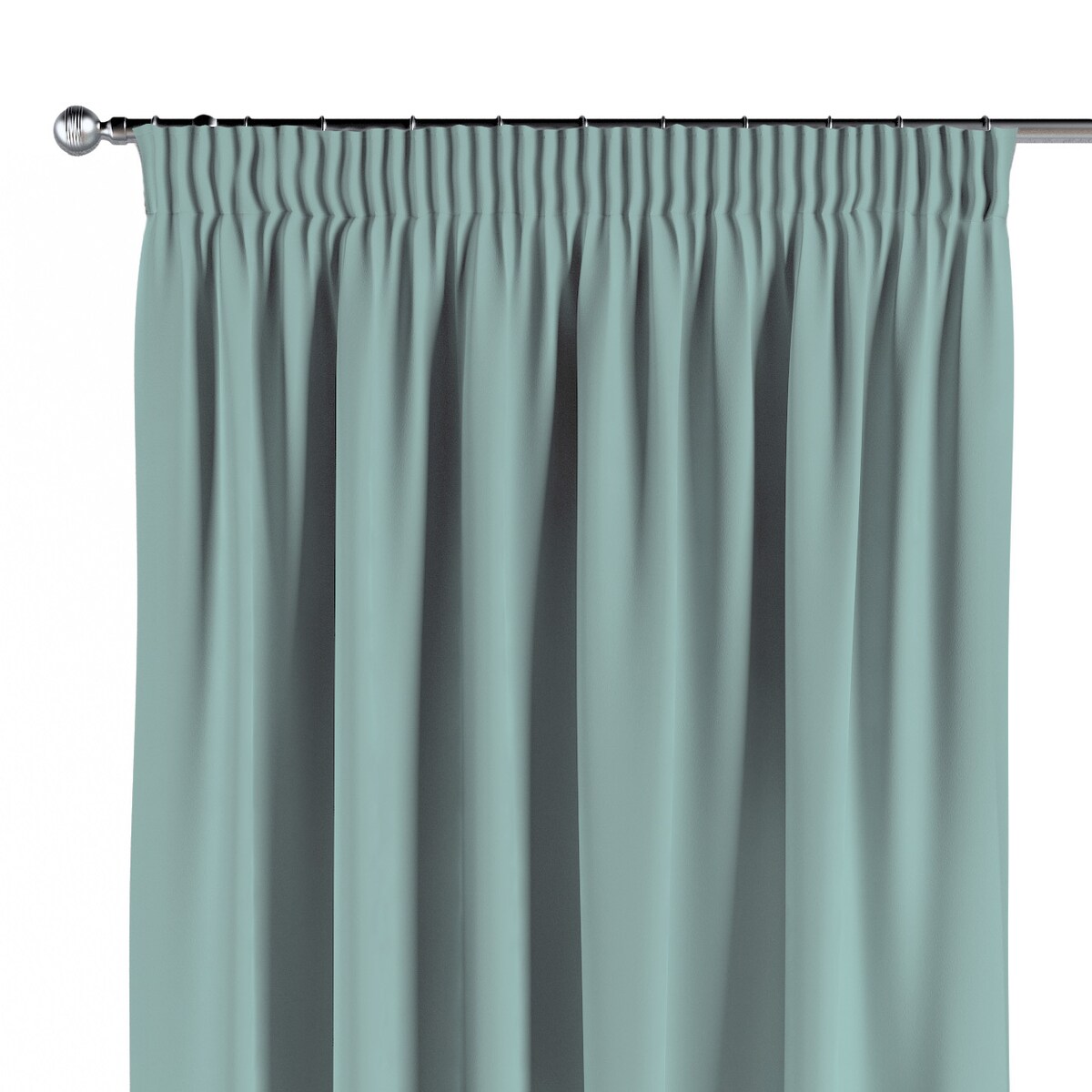 Zasłona na taśmie marszczącej 1 szt. 130x260 jasny turkus