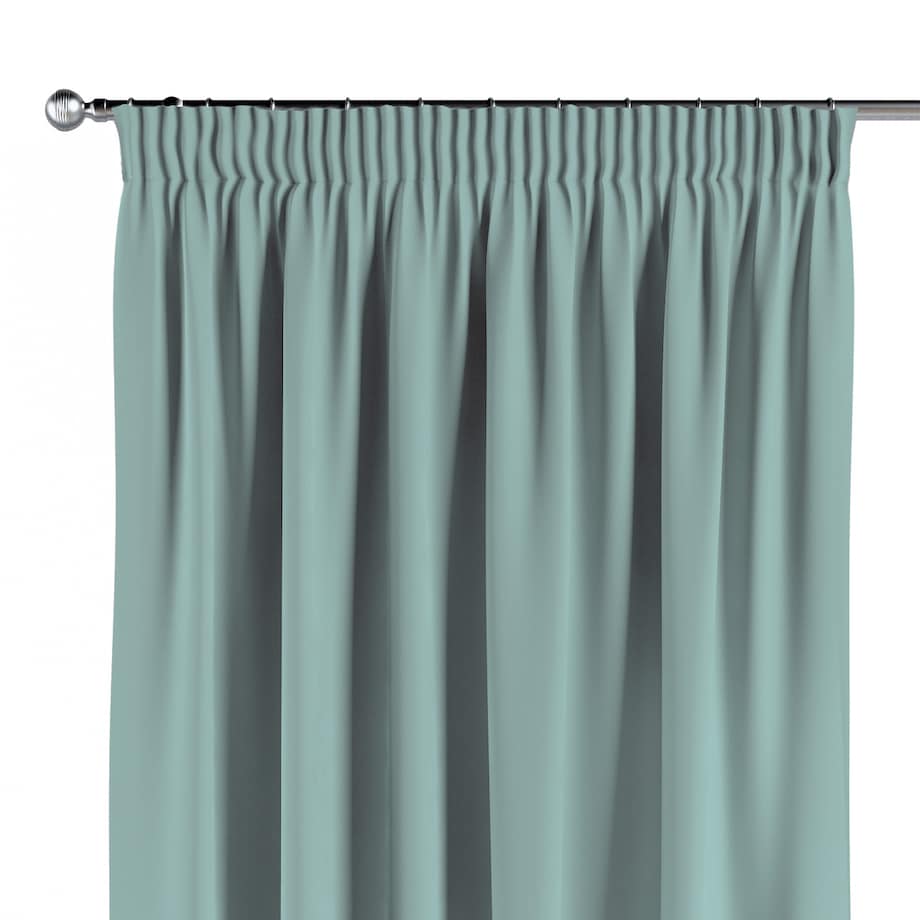 Zasłona na taśmie marszczącej 1 szt. 130x260 jasny turkus